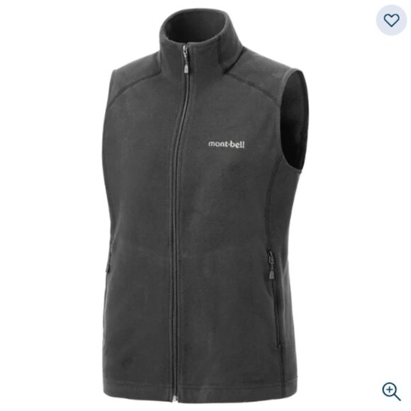 Montbell Women's XL CHAMEECE Vest Fleece Dark Grey NWT Microfleece Warm Cozy - Picture 7 of 8
